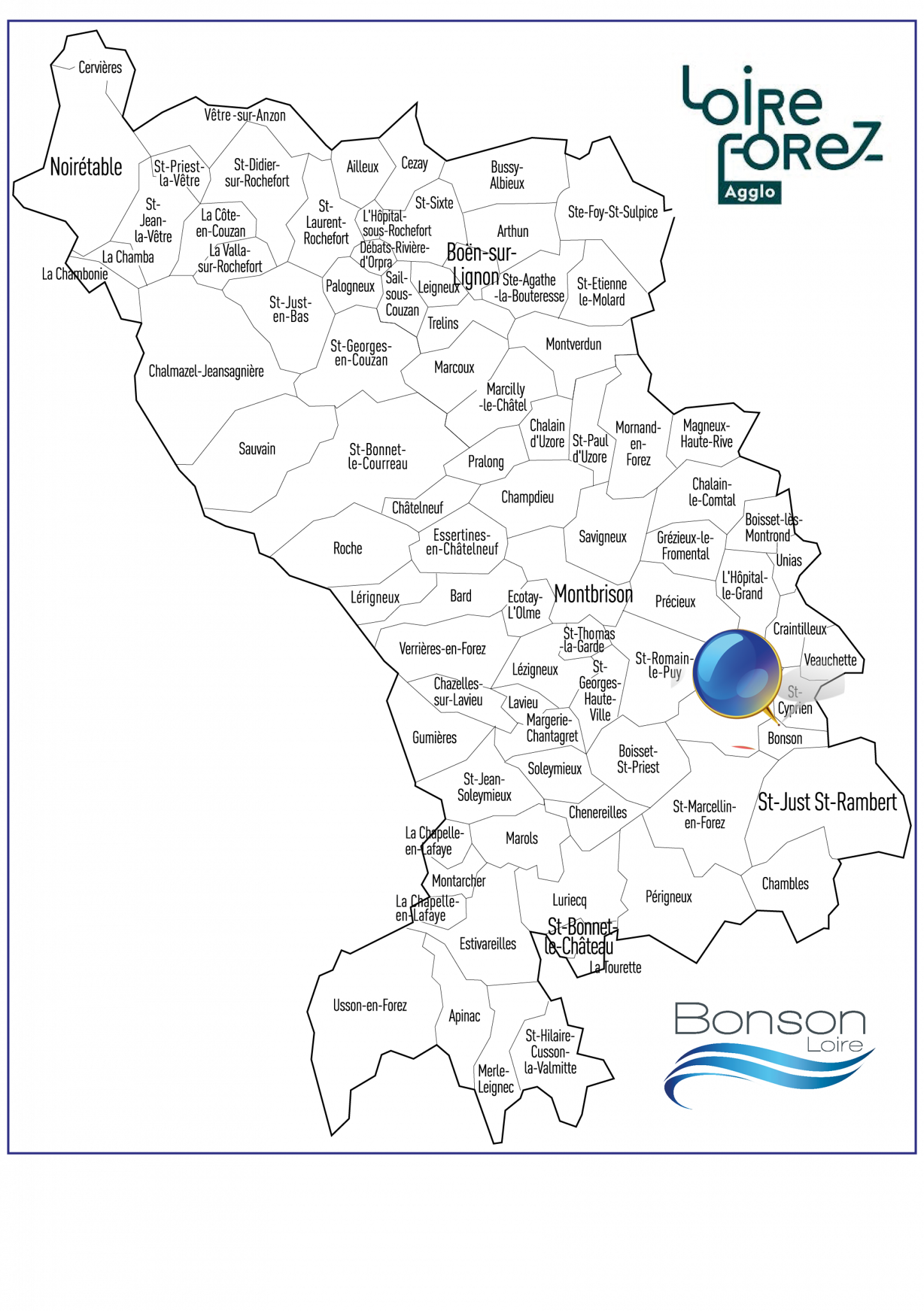 Loire Forez Agglo Commune de Bonson